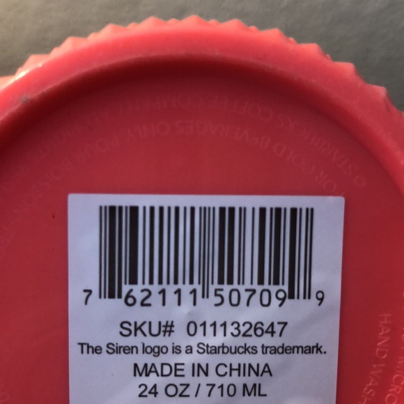 New Starbucks Venti Bling Dragonfruit Studded Cold Cup Tumbler Summer 2022 - Picture 4 of 4